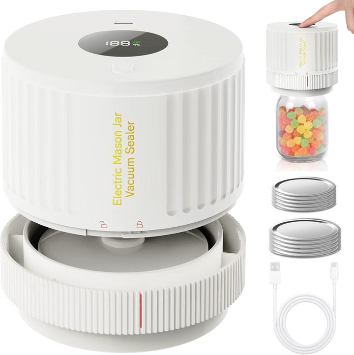 Stornfield | Electric Jar Vacuum Sealer Kit - Preserve freshness quickly!