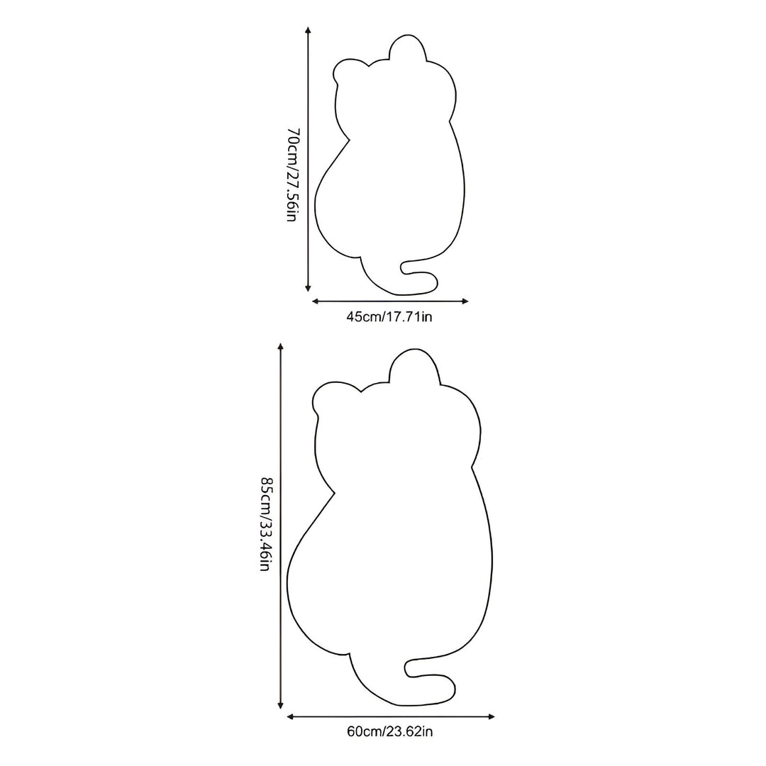 Smaller rug in cat shape – Soft and cozy | Perfect for sofa, shelf or dresser | Stornfield