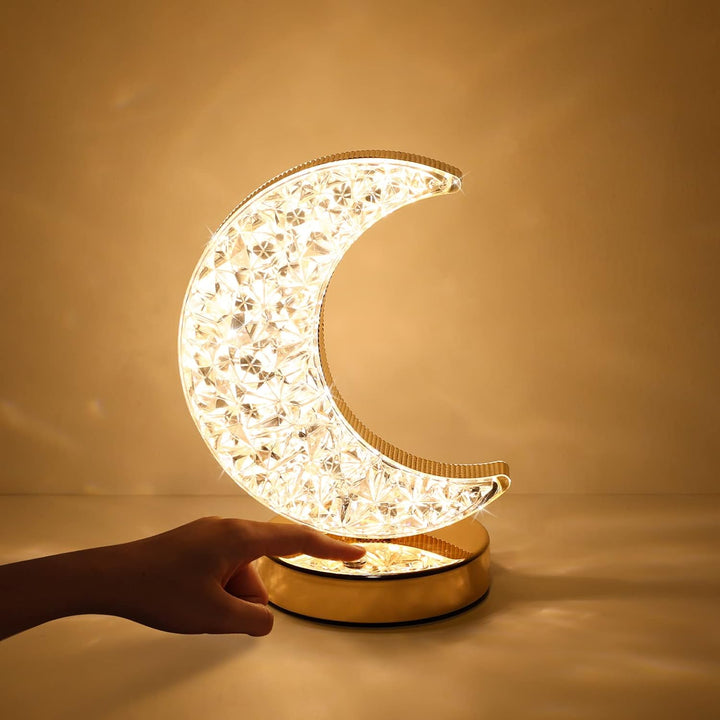 Half Moon Crystal Lamp | Stornfield