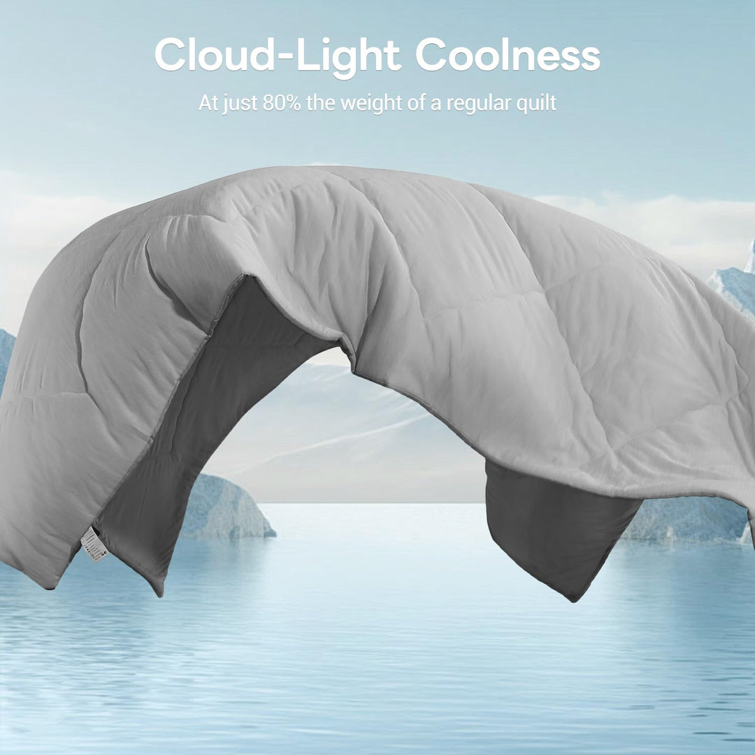 Cooling Duvet for Night Sweats –  Q-Max 0.5, Soft Double-Layer Summer Blanket | Stornfield