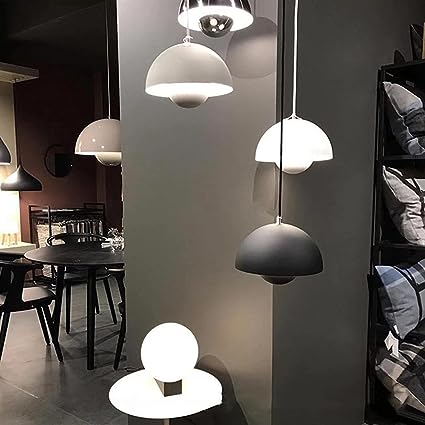 Scandinavian Pendant Light - Elegant 1-Light Semi-Round Lighting for Living Room and Bedroom | Stornfield