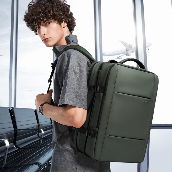 Expandable 26–45L Waterproof Travel Backpack with Laptop Sleeve & Duffle Carry | Stornfield