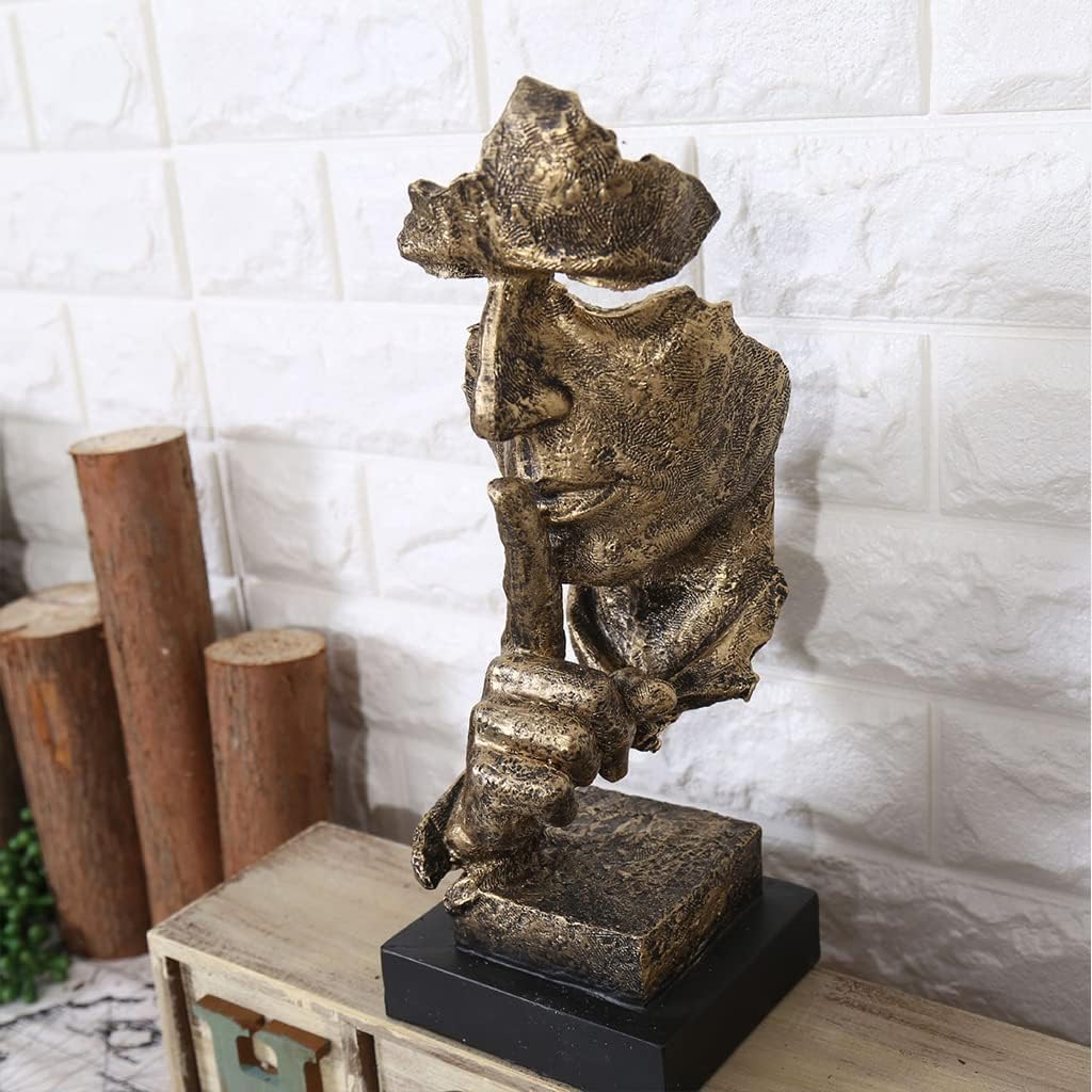 Abstract Thinker Sculpture – Modern Deco Figure made of Resin | Perfect for Living Room & Office | Stornfield