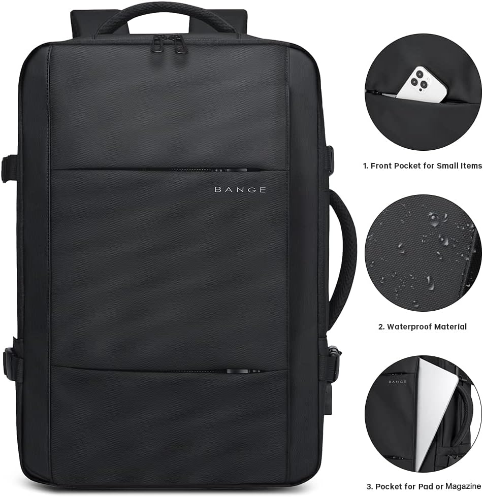 Expandable 26–45L Waterproof Travel Backpack with Laptop Sleeve & Duffle Carry | Stornfield
