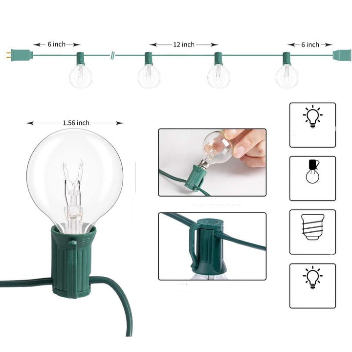 Stornfield | Royaleva Outdoor Dimmable String Lights - 20ft LED Ambient Lighting