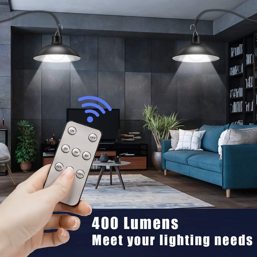 SolarDuo LED Lamp Set on Solar Energy with Remote Control | Stornfield