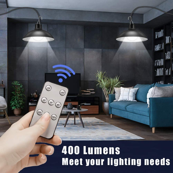 SolarDuo LED Lamp Set on Solar Energy with Remote Control | Stornfield