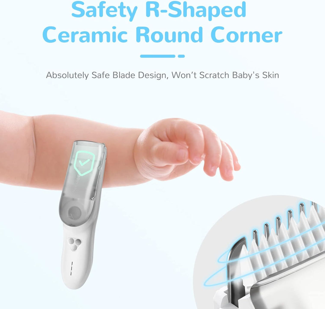 Baby Hair Clipper with Vacuum System – Waterproof Rechargeable Hair Clipper with Storage Box | Stornfield
