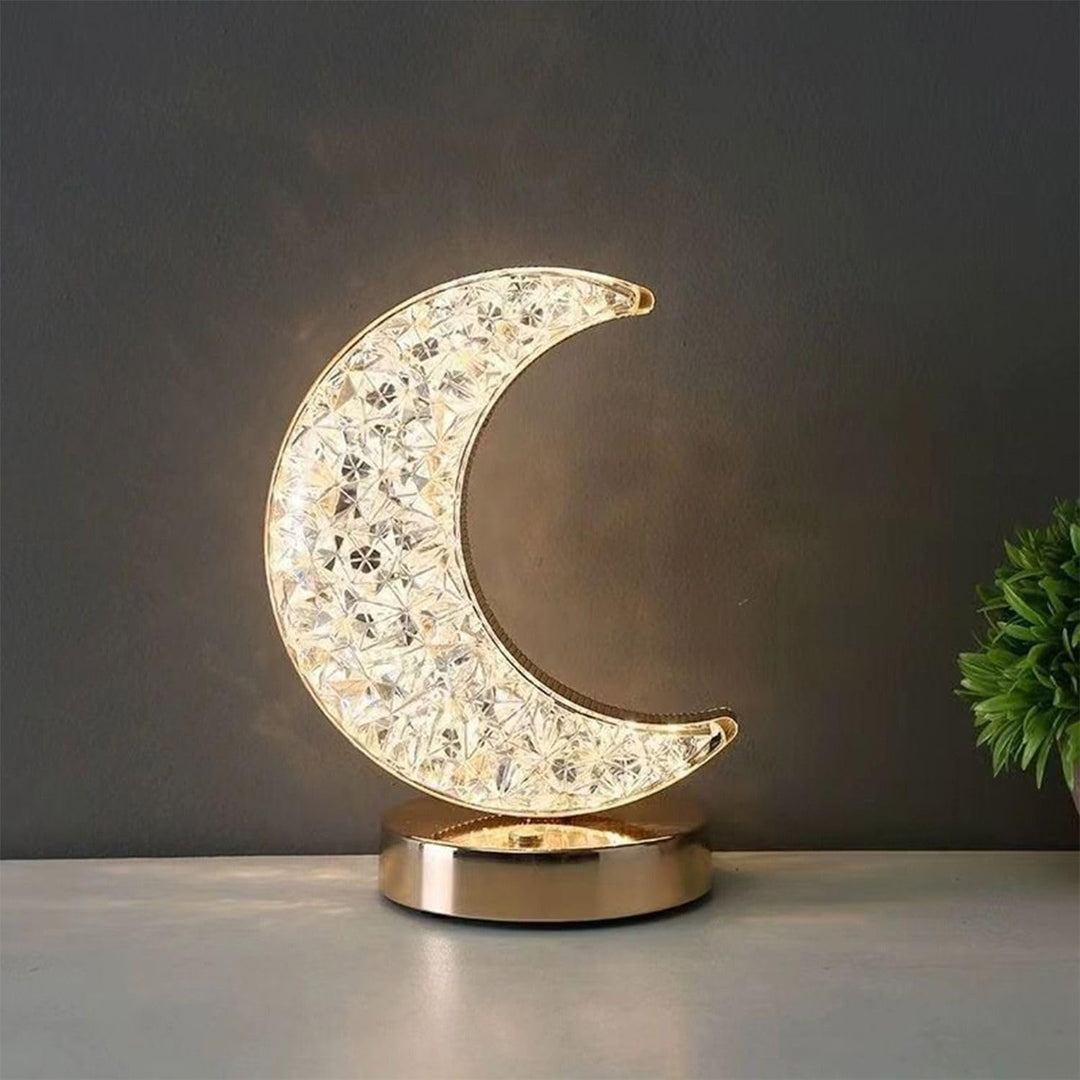 Half Moon Crystal Lamp | Stornfield