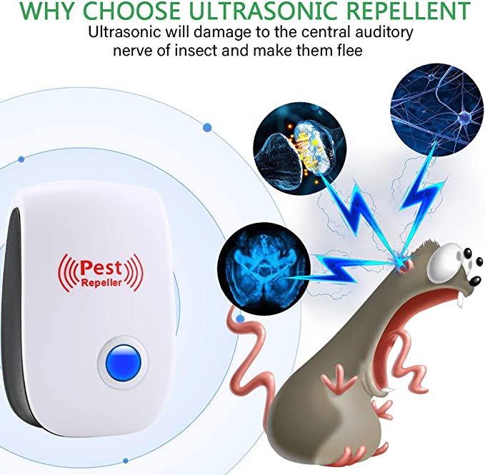 Stornfield | Ultrasonic Rat Repeller Device - Effective Pest Control for Rodents in 48 Hours - Safe for Home & Garden Use