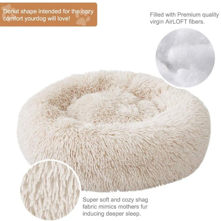 Stornfield | Donut Lit pour Chien en Peluche Calmant pour Chiens Petit à Grand