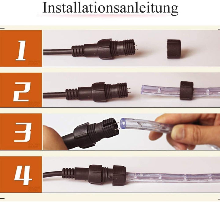 LED light tube IP44 with timer 10m-50m | Stornfield