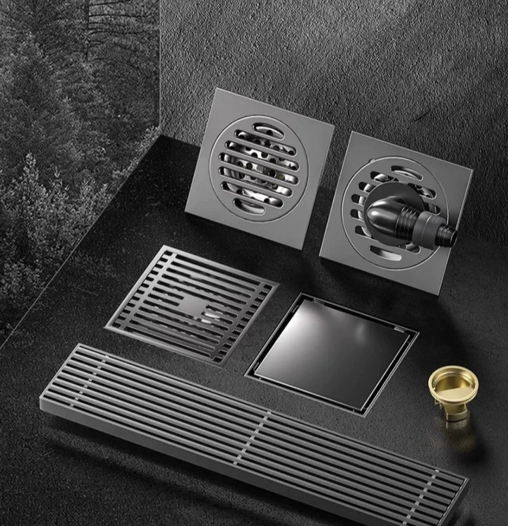 AquaShield Square Stainless Steel Floor Drain Stornfield