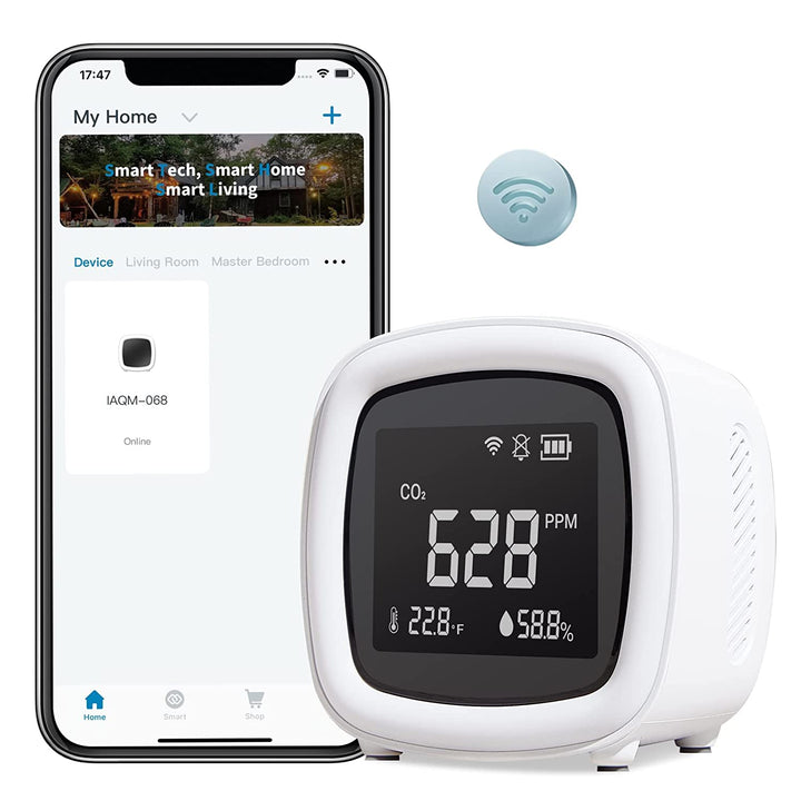 INKBIRD WiFi 3-in-1 Indoor CO2 Detector IAQM-068W | Stornfield