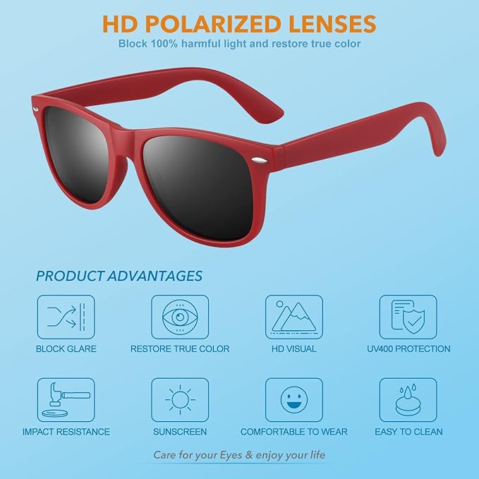 Classic 80's Retro Polarized Sunglasses - Jamie | Stornfield