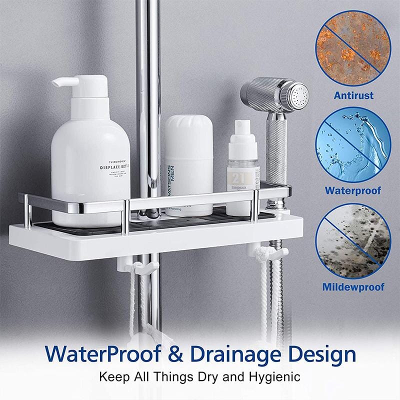 Bathroom Pole Shower Storage Rack Holder | Stornfield