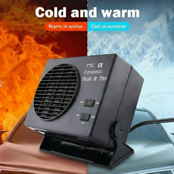 Stornfield | 12V Ceramic Car Heater Fan | 150W-300W | Portable Defroster w/ Automatic Thermostat
