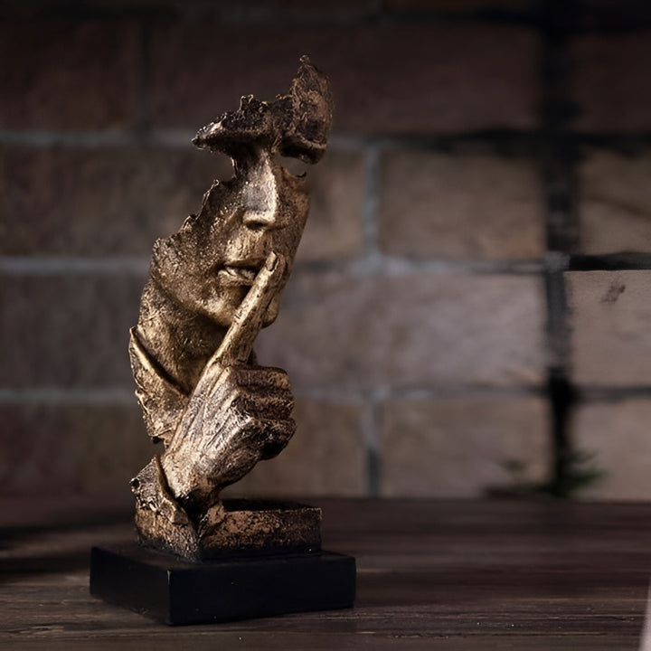 Abstract Thinker Sculpture – Modern Deco Figure made of Resin | Perfect for Living Room & Office | Stornfield