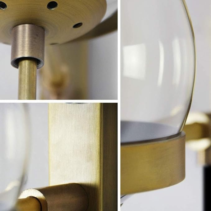 Chic Design Wall Bedside Lamp Sconce with Glass Ball Shade | Stornfield