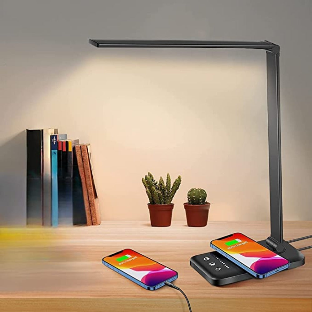 LED TaStornfielde Lamp with USB Charging Port - 5 Light Settings & DimmaStornfielde Brightness for Desk and Reading | Stornfield