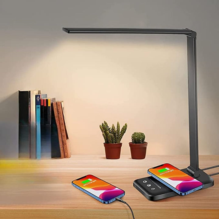 LED TaStornfielde Lamp with USB Charging Port - 5 Light Settings & DimmaStornfielde Brightness for Desk and Reading | Stornfield