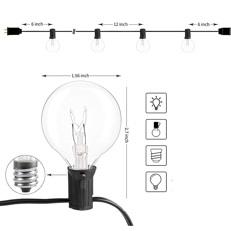 Stornfield | Royaleva Outdoor Dimmable String Lights - 20ft LED Ambient Lighting