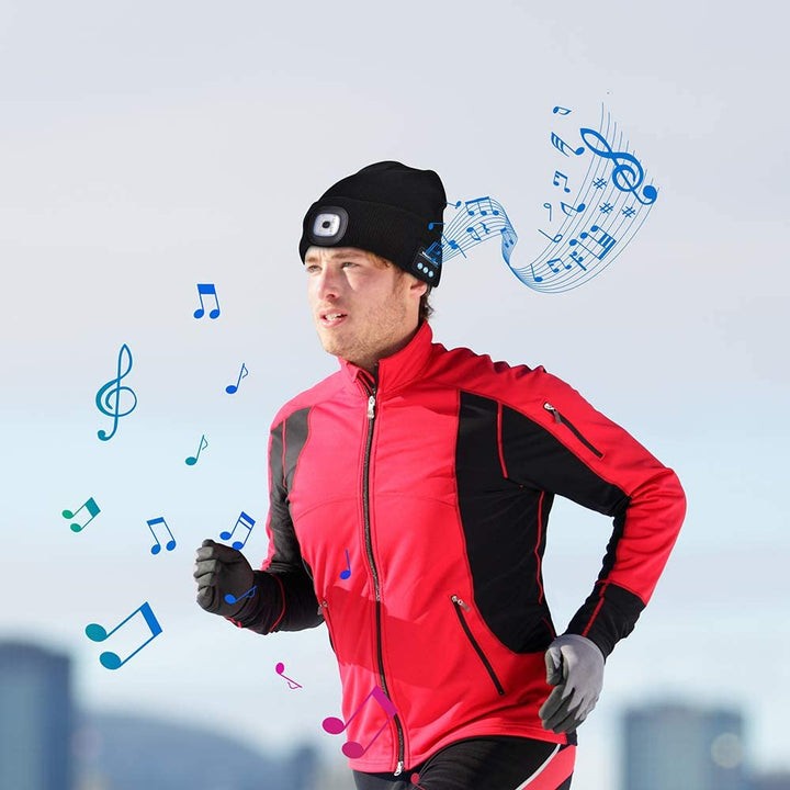 Stornfield | Bonnet Bluetooth Lumineux Casque Sans Fil