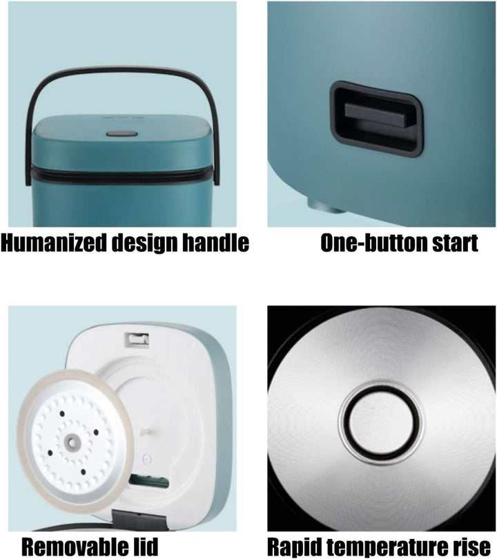 MiniChef 1.2L Rice Cooker – Compact Multicooker with Steaming Function and One-Button Control | Stornfield