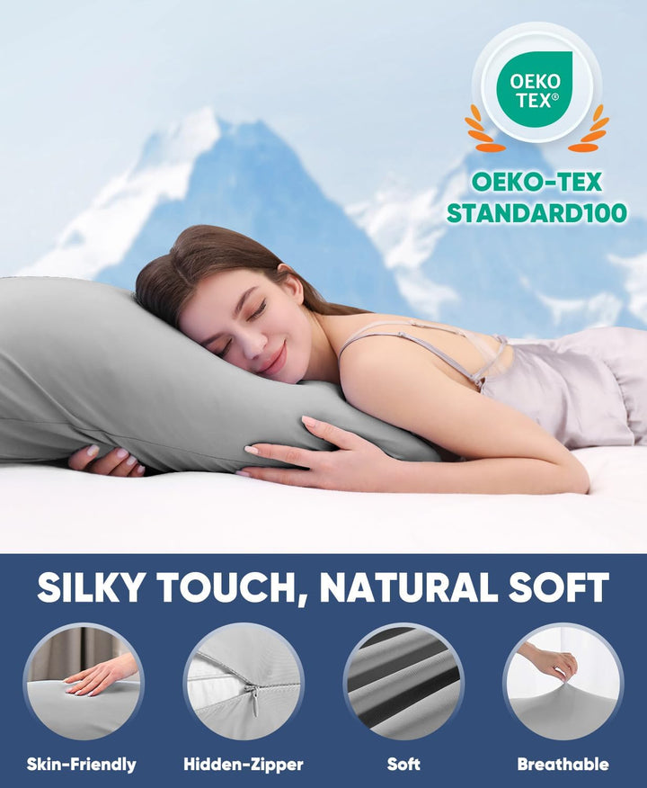 2-Pack Premium Silky Super Cooling Dark Gray Pillowcases –  Extreme Q-Max 0.5 | Stornfield