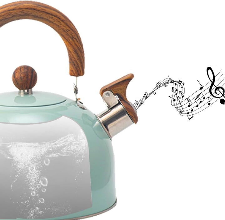 Stainless Steel Whistling Kettle Cooking Time – 2.5L or 3L with Sound Signal | Stornfield