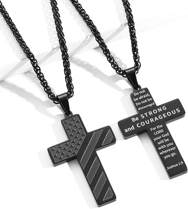 Stornfield | IronPride Cross American Flag Cross Necklace
