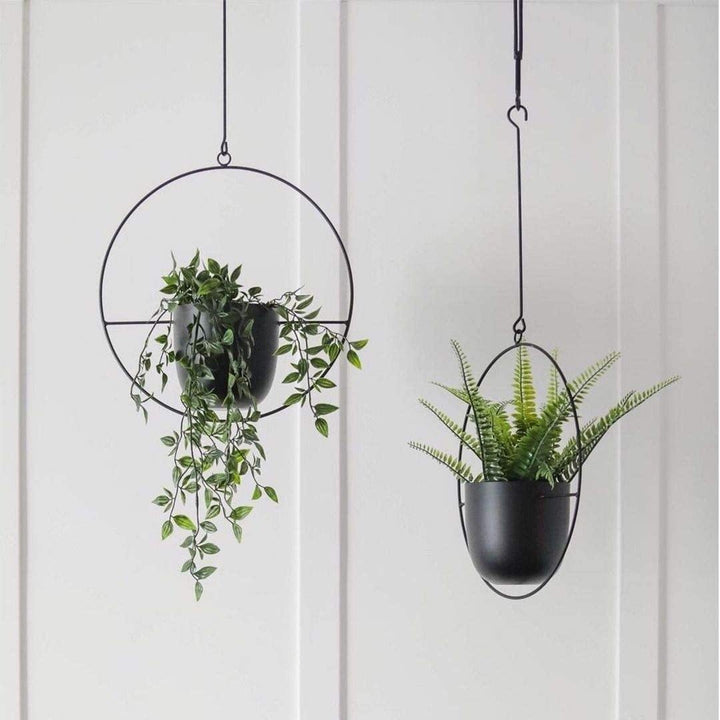 HaloRing Hanging Plant Holder – Metal Hanging Planter for Indoor and Outdoor | Stornfield