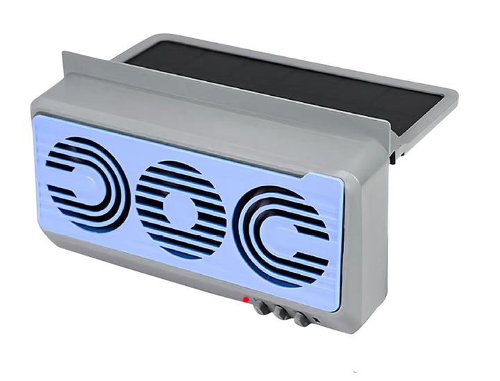 Stornfield | Solar Car Window Fan – Dual Duct Ventilation Exhaust & Cooling Accessory – Aurovent