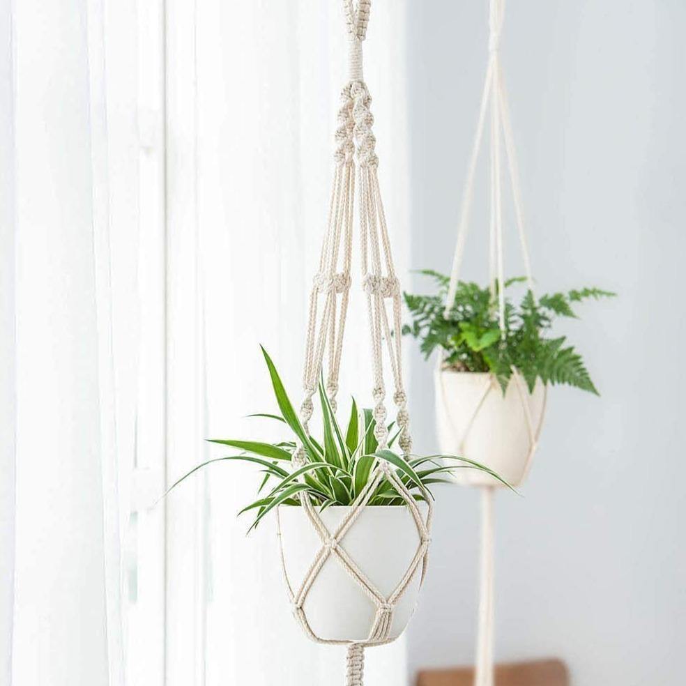 Stornfield | Handmade Boho Macrame Plant Hanger Set of 4
