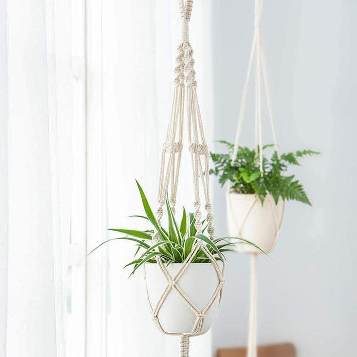 Stornfield | Handmade Boho Macrame Plant Hanger Set of 4