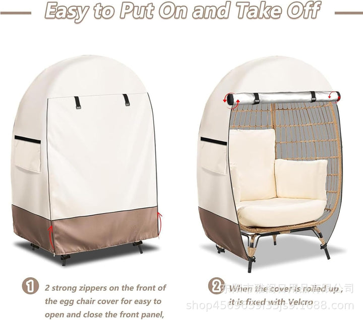 Stornfield | Waterproof Egg Chair Cover with Double Zipper – Solara