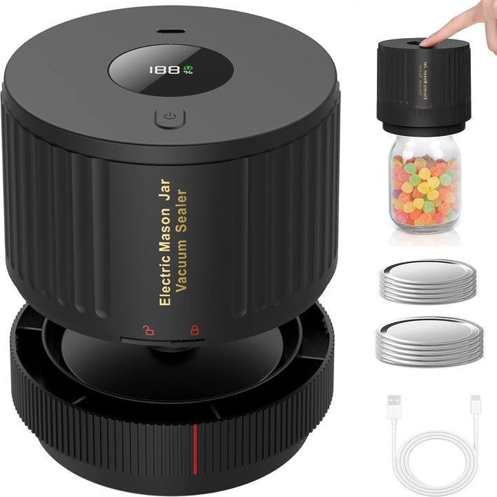 Stornfield | Electric Jar Vacuum Sealer Kit - Preserve freshness quickly!