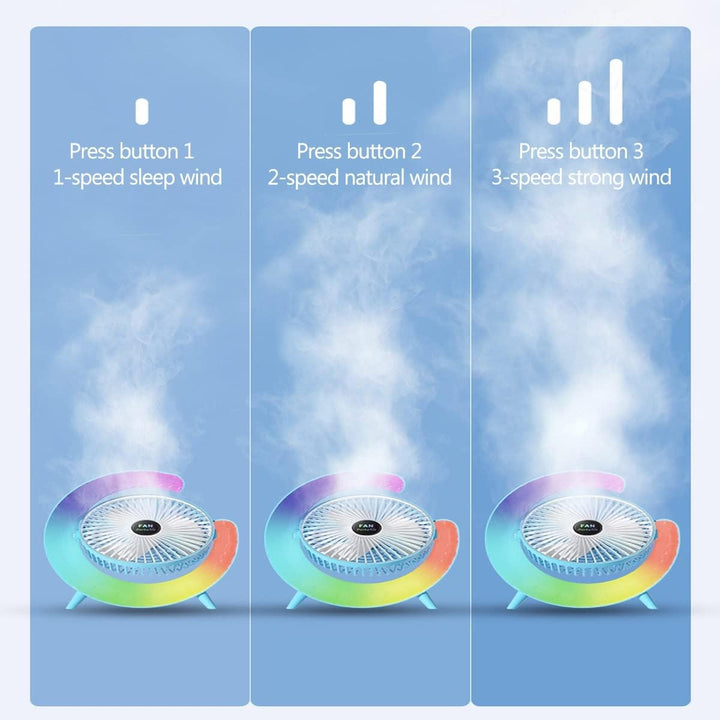 Multifunctional Colorful desktop small fan | Stornfield