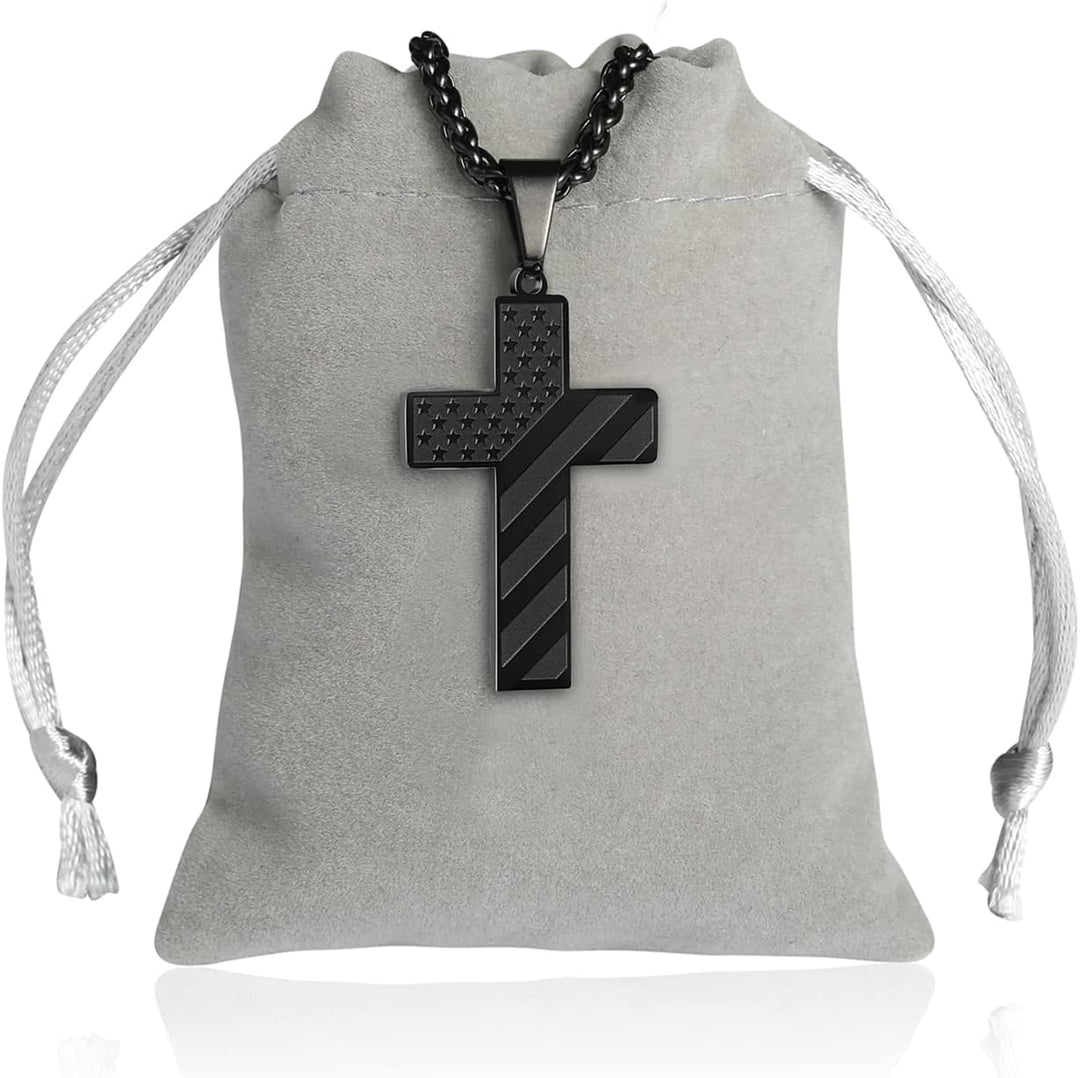 Stornfield | IronPride Cross American Flag Cross Necklace