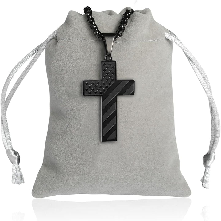 Stornfield | IronPride Cross American Flag Cross Necklace