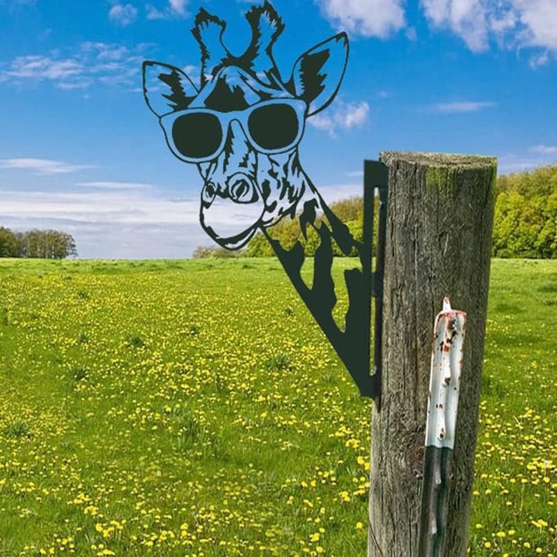Outdoor Garden Farm Peeping Goat Metal Artwork Indoor Decoration | Stornfield