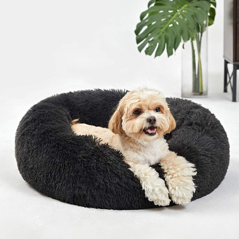 Stornfield | Donut Lit pour Chien en Peluche Calmant pour Chiens Petit à Grand