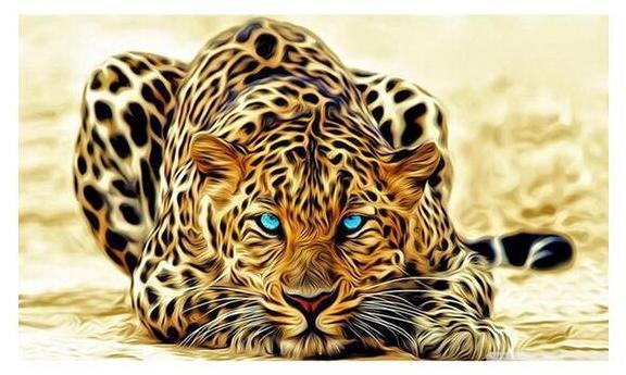 Leopard on the Prowl - GemPaint Kit | Stornfield