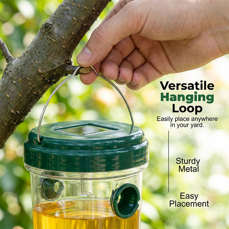 Solar powered wasp trap with LED lure | Stornfield