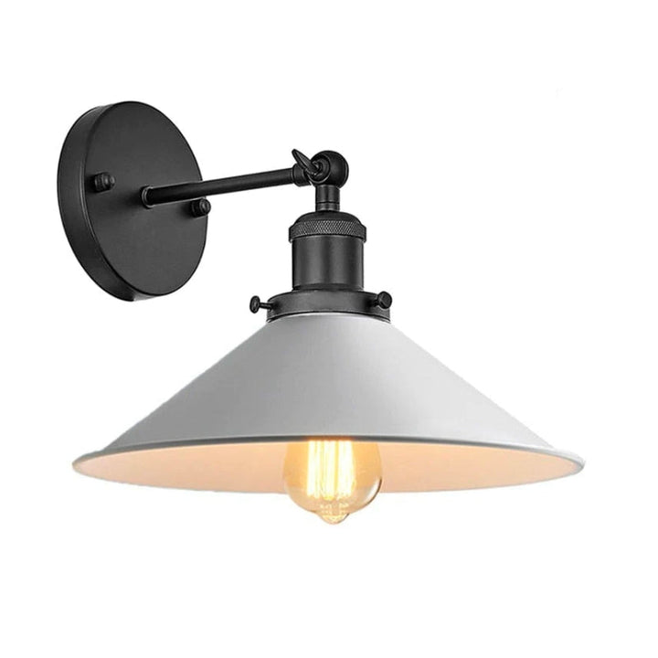 Stornfield | Vintage White Industrial Wall Sconce