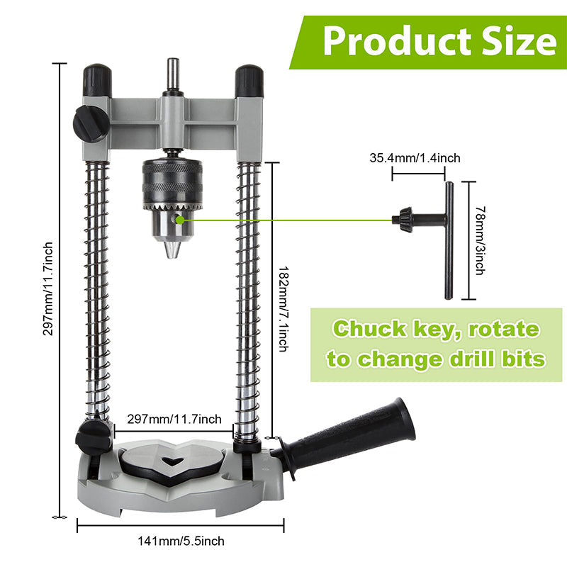 Drill stand with adjustable angle 45–90° | Stornfield