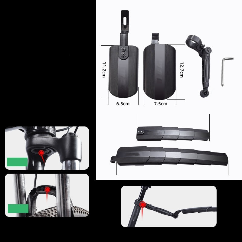 Bike mudguard set retractable adjustable | Stornfield