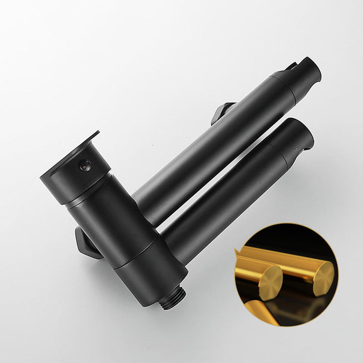 Stornfield | Modern Bath Rim Wall-Mounted Single Handle Bathtub Faucet with Hand Shower