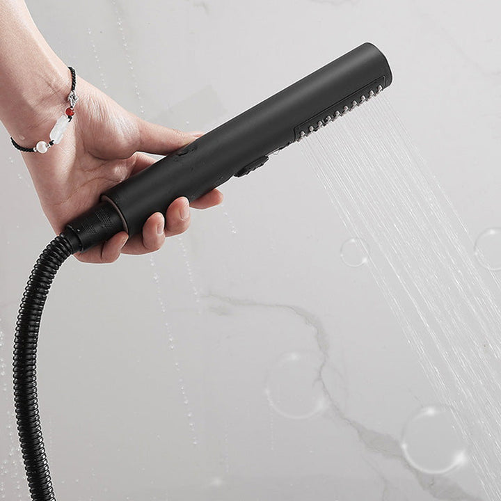 Stornfield | Modern Bath Rim Wall-Mounted Single Handle Bathtub Faucet with Hand Shower