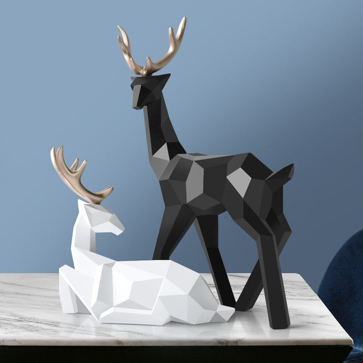 Stornfield | Abstract Deer Figures Pair